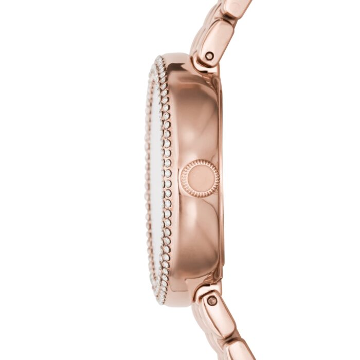 Emporio Armani Rosa Quartz Mother of Pearl White Dial Rose Gold Steel Strap Watch For Women - AR11355 - Image 8